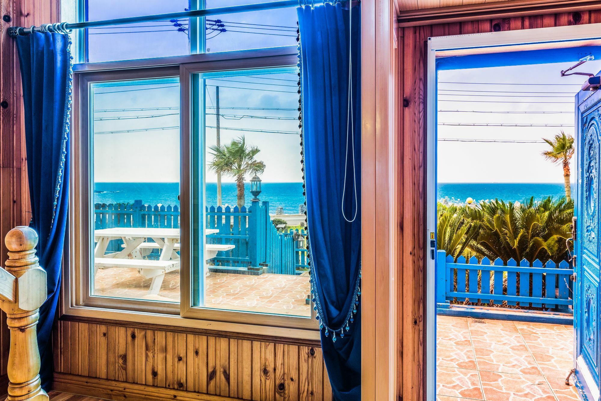 Santorini Pension Чеджудо Экстерьер фото