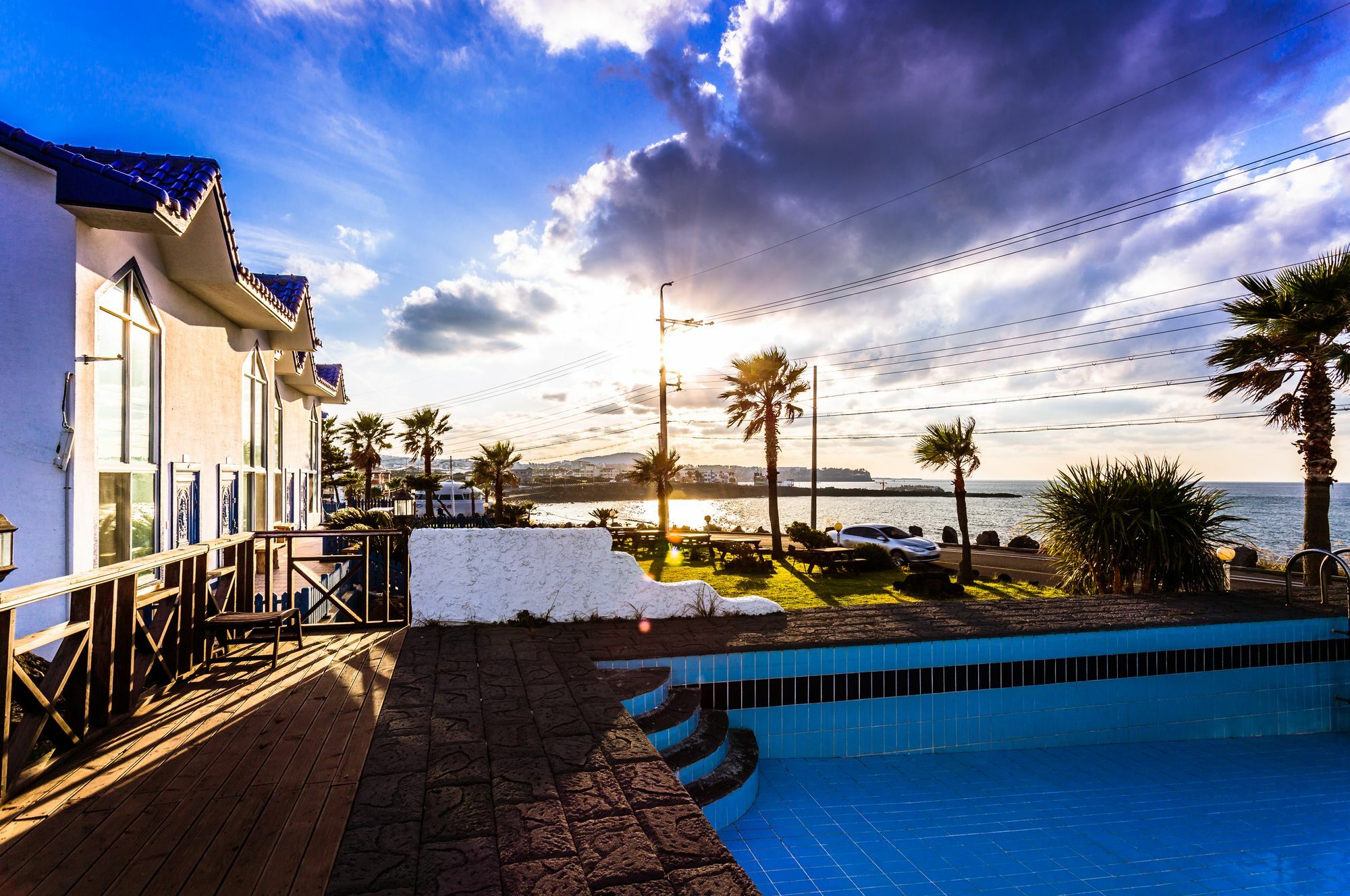 Santorini Pension Чеджудо Экстерьер фото