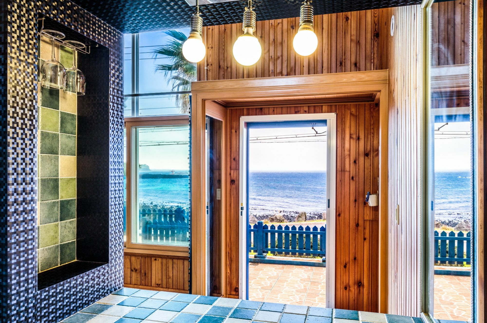 Santorini Pension Чеджудо Экстерьер фото